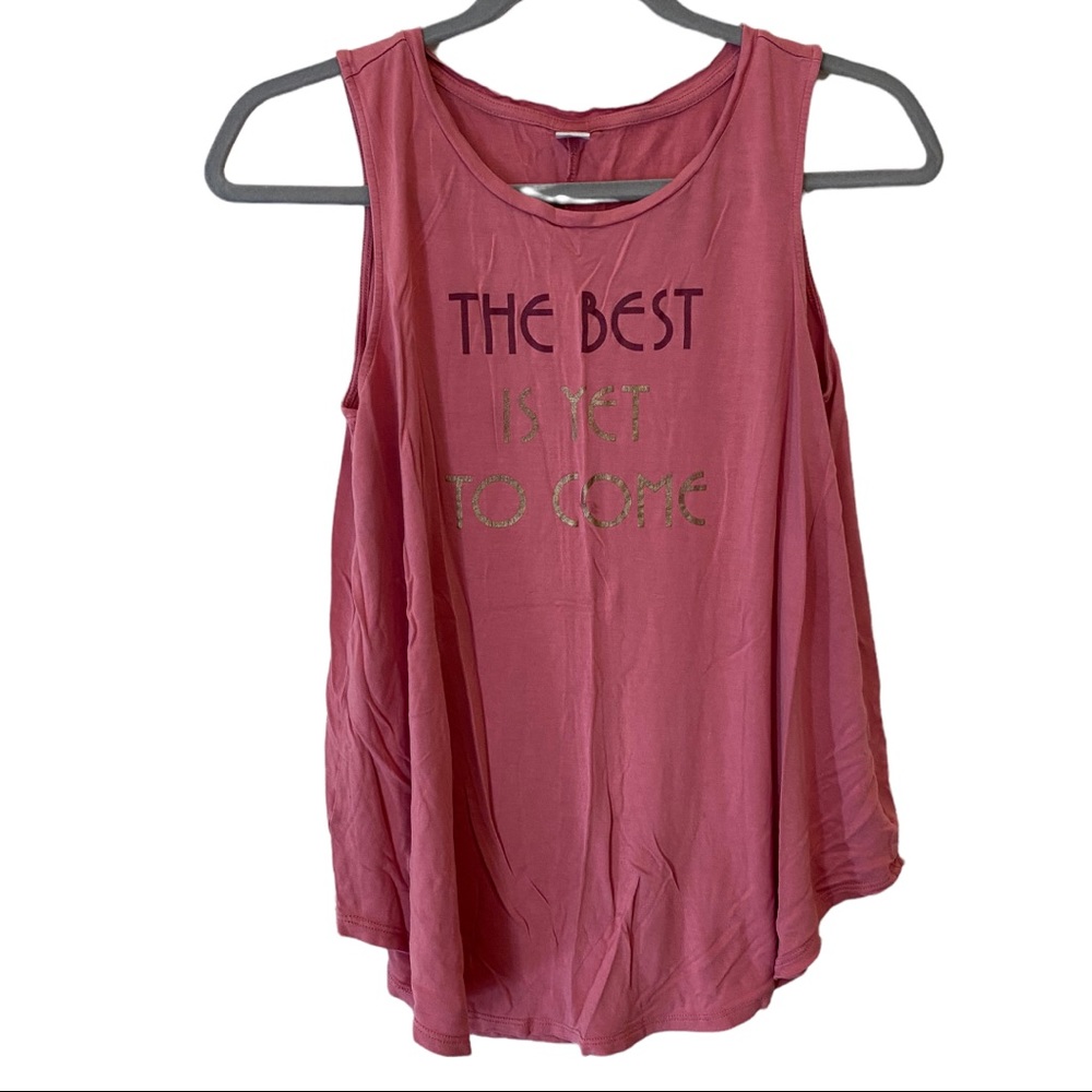 Old Navy Luxe The Best is Yet To Come Sleeveless Top Size Medium